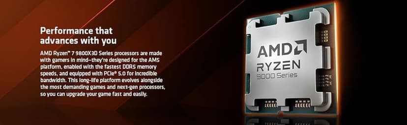 AMD RYZEN 7 9800X3D 8-Core, 16-Thread Desktop Processor
