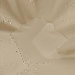 Waterproof Canvas Fabric by The Yard 58" W 600D Upholstery Polyester Material Indoor Outdoor Water Resistant Fabric for Chair Cushion Furniture Cover Sewing DIY Cloth, 1 Yard Khaki