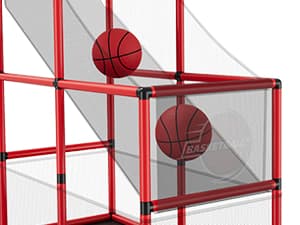 HYES Basketball Arcade Game Indoor Outdoor, Kids Basketball Hoop with 4 Balls & Pump, Single Shot Basketball Game at Home, Carnival Games Sport Toys for Boys Girls Teens