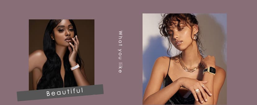 V.R.HOPE Apple Watch Band for Women 38mm 40mm 41mm 42mm Fashion Rose Gold Stainless Steel Metal Strap with Resin Inlay, Fashion Bracelet Compatible with iWatch Series 11/10/9/8/7/6/5/4/3/2/1/SE (Fluorescent White+Rose Gold)