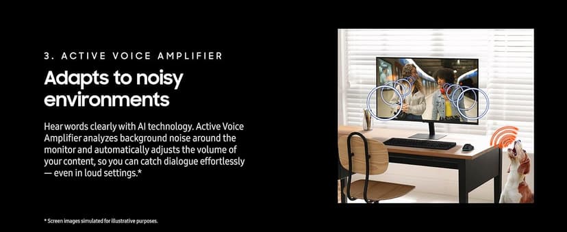 Samsung 32” Smart Monitor M7 (M70F) 4K UHD Display, Samsung Vision AI, Smart TV Apps, Gaming Hub, USB-C, HDMI and USB-A, Black, LS32FM702UNXZA, 2025