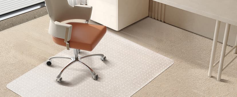 Azadx Heavy Duty Office Chair Mat for Carpet 32" x 48" Hard Material Chair Mat for Carpeted Floor Slip Resistant Carpet Protector for Home Office Easy Glide Desk Floor Mat for Office Chair on Carpets