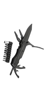 Fisherman Gift Tool Fishing Multitool - Hook Remover, Scale Scraper, Tape Measure, Bait Cutter, Flashlight, Knife, Scissors, Weight Scale, Bottle Opener, Gift Idea for Men Women Kids