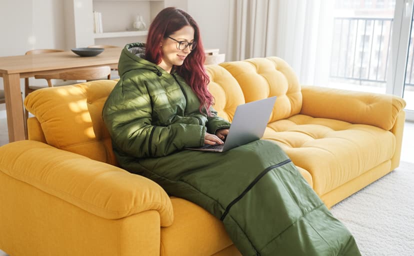 Wearable Sleeping Bag Adult Outdoor & Indoor Sleeping Bags Applicable Temperature 25℉-50℉ Designed for Camping, Hiking, Backpacking, and Other Outdoor Adventures