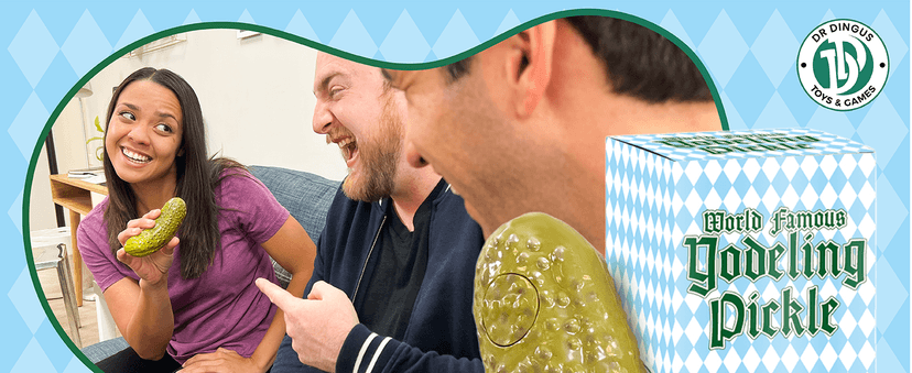 DR DINGUS Yodeling Pickle (1 Pickle) Sings Dill-lightful Musical Yodel Song - Hilarious Laughs - Singing Novelty Gag Gift for Friends Family Coworkers Office Students Classroom