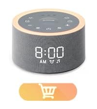 Dreamegg Sound Machine for Sleep - D1 Nova White Noise Sound Machine for Baby Adult with Alarm Clock, Soothing Sounds, Dimmable, White Noise Alarm Clocks for Bedrooms Heavy Sleepers Travel, Black