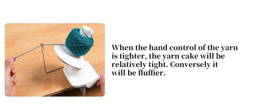 SPEENSUN Yarn Winder, Yarn Winder for Crocheting, 3.5 OZ Easy-to-Install and Efficiently Yarn Ball Winder with Lower Noise, Yarn Spinner for Crochet and Knitting Lover for Yarns Below Size 5