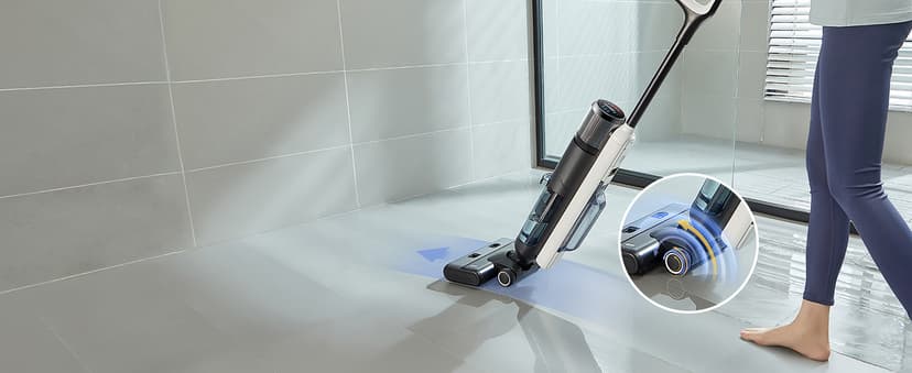 Ultenic Wet Dry Vacuum Cleaner, Cordless Vacuum Mop Combo with Self-Cleaning, 50min Runtime, Smart Mess Detection, Edge Cleaning, LED Display, 3-in-1 Floor Cleaner Machine for Hard Floor, AC1 Elite