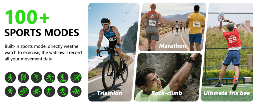 Lyaarka Smart Watches for Men,1.46" Fitness Tracker with GPS,Health Monitor,AI,Bluetooth Call/TextReply, Compass/Altitude/Barometer,100+ Sports Mode,5ATM Waterproof for Android/iPhone with 2 Straps