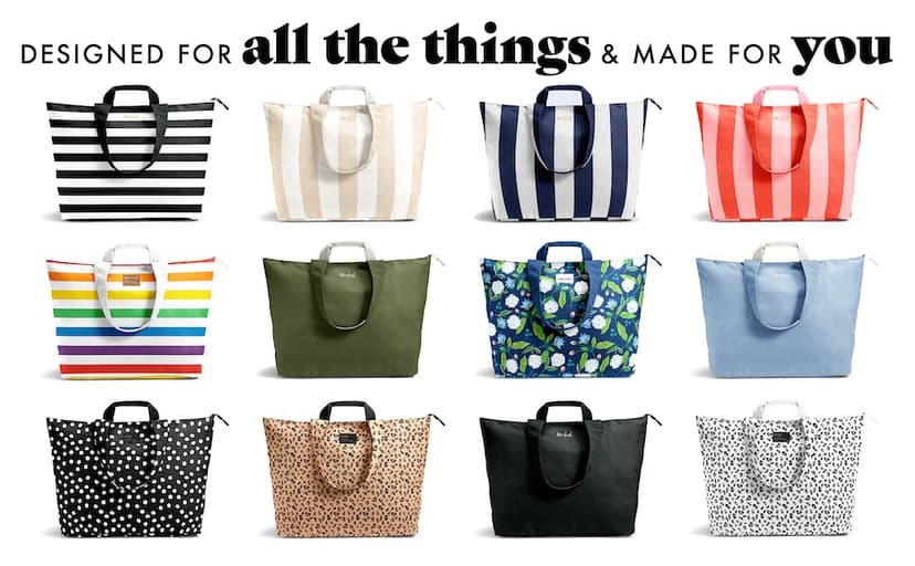 Fit & Fresh Large Beach Bag for Women - Extra Large Travel Tote With Pockets