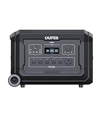 OUPES Mega 1 Portable Power Station 2000W (4500W Peak), 1024Wh LiFePO4 Battery Generator with 1400W AC Charging & 800W Solar Charging, Expandable to 5120Wh, for Home, Power Outages, Camping & RVs