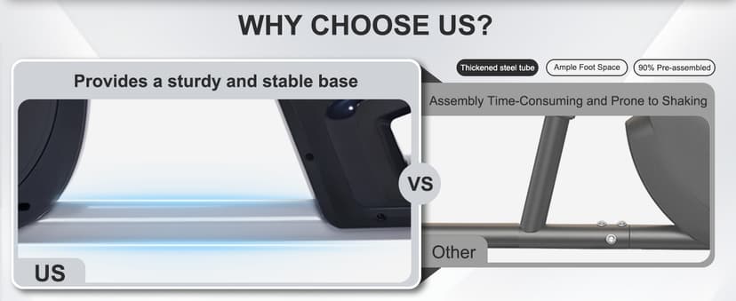 Recumbent Exercise Bike for Seniors - 400LB Weight Capacity Recumbent Bikes with Comfortable Seat, Pulse Sensor, 16-level Resistance, LCD Monitor