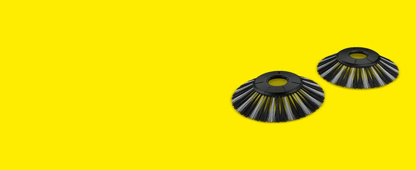 Kärcher Walk Behind Outdoor Push Sweeper S 4 Twin for Workshops, Warehouses or Garages - 5X Faster Than a Push Broom, 5.25 Gallon Capacity, 26.8" Sweeping Width