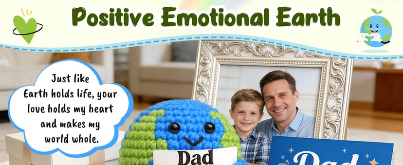 Day Birthday Gift for Dad Husband Bonus New Daddy Father in Law Thanksgiving Baskets Positive Crochet Animals Dad Gifts from Daughter Son Best Dads Ever Gifts Grandpa Stepdad Fathers B0FRSBRB14