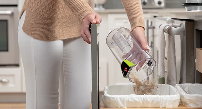 Bissell PowerGlide Slim Corded Vacuum, Powerful Pet Hair Pickup on Carpet & Hard Floors, Lightweight Swivel Steering, 3-in-1 Capabilities with Dusting & Crevice Tool, XL Tank, 3070, Black & Green