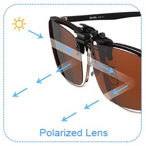 Frienda 5 Pairs Polarized Clip On Sunglasses Rimless Flip Up Anti Glare Driving Glasses
