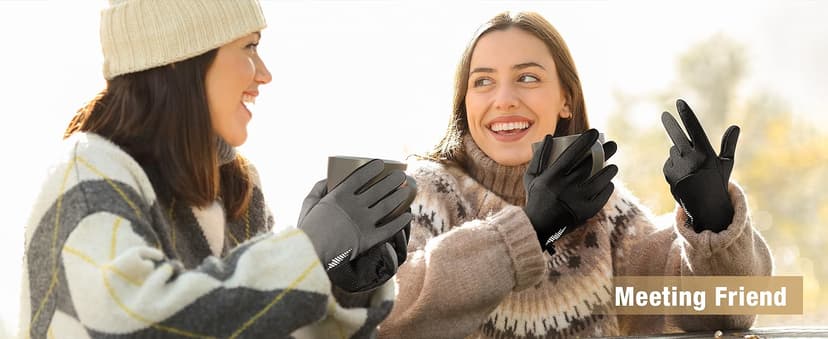 SIMARI Winter Gloves for Women, TouchScreen Water-Resistant Warm Thermal Gloves for Cold Weather, Running Hiking Driving