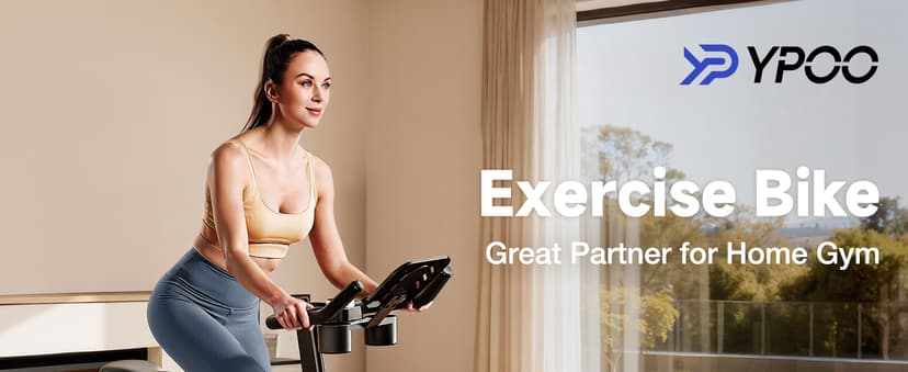 Exercise Bike, Adjustable Magnetic Resistance Stationary Bikes for Home Cardio with Exclusive App, Indoor Bike with 330lbs Weight Capacity Comfortable Seat, Tablet Mount and Fitness Courses