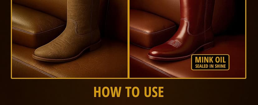 Eagle 4-in-1 Mink Oil Leather Conditioner Kit – 3.52oz Waterproof Paste with Horsehair Brush, Sponge & Microfiber Cloth – Leather Cleaner & Protector for Boots, Shoes, Jackets, Saddles & Bags