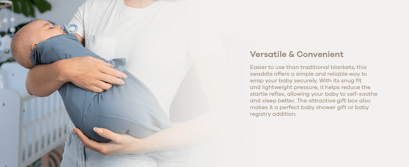 Comfy Cubs Easy Swaddle Blanket, 3 Pack - 100% Cotton Newborn Wrap, Small for 0-3 Months Infants, with Adjustable Velcro, Breathable and Durable Sleep Sack for Babies - Blush, Mauve & Mulberry