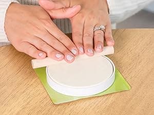 Baby Hand and Footprint Kit Girls, Boys - Personalized Baby’s First Christmas Ornament Kit, Newborn Christmas Gifts for New Mom, Cute Shower Gifts, Easy to Use Handprint Ornaments(Gold Paint, Cherish)