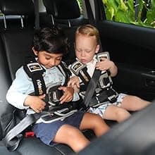 Small Black, Lightweight, Compact, Portable Car Seat - Perfect for Travel and Everyday Child Safety