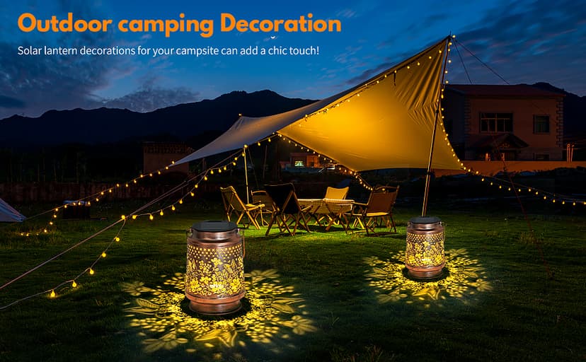 Solar Lantern Outdoor Lamp Waterproof Decorations Garden Decor, Christmas Birthday Gifts for Women, Mom, Grandma Decorative Garden, Yard, Patio, Lawn, Balcony Porch - Hummingbird