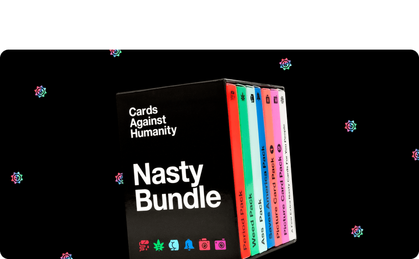 Cards Against Humanity: Nasty Bundle • 6 Nasty Themed Packs + 10 All-New Cards