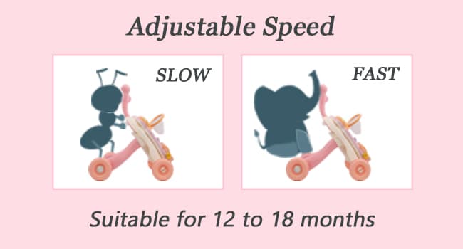 QDRAGON 3 in 1 Baby Walker and Activity Center for Girl, Learning to Walk, Sit to Stand, Early Educational Push Toys with Music Panel for Infant Toddler 12+ Months Pink