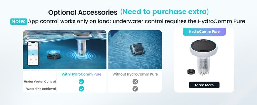 (2026 Upgrade) AIPER Scuba X1 Cordless Robotic Pool Cleaner with Micromesh Ultra-Fine Filter, Include Wireless Charging Dock, Cross Pattern Smart Navigation, Horizontal Waterline Scrubbing