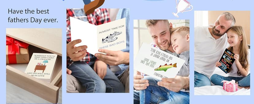 Funny Father's Day Card for Husband, New Dad Gifts from Wife, First Time Dad Gifts Hilarious Shoes
