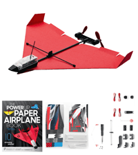 POWERUP 4.0 The Next-Generation Smartphone Controlled Paper Airplane Kit, RC Controlled. Easy to Fly with Autopilot & Gyro Stabilizer. for Hobbyists, Pilots, Tinkerers.