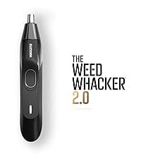 MANSCAPED MANSCAPED® The Weed Whacker® 2.0 Electric Nose & Ear Hair Trimmer – 7,000 RPM Precision Tool with Rechargeable Battery, Wet/Dry, Easy to Clean, Improved Stainless Steel Replaceable Blade