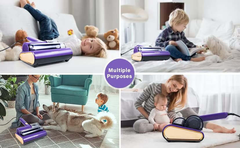 Mattress Vacuum Cleaner uv sanitizing, 16kpa Mattress Vacuum Cleaner Powerful Suction, Handheld Couch Cleaner Machine Deep Cleaner for Bed Cleaning, Sheet, Fabric Sofa Vacuuming