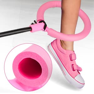 Ankle Skip Ball for Kids - Foldable Flash Wheel Skip Ball, Outside Game Toys for Kids & Adults, Gift for Boys & Girls Age 5 6 7 8 9 10 Years Old, Pink