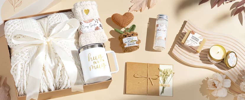 Self Care Gifts Get Well Soon Gift Baskets for Women, Christmas Birthday Gifts for Women Care Package, Unique Sympathy Gift Baskets Spa Thinking of You Gifts Set for Mom Best Friend Sister Wife Her