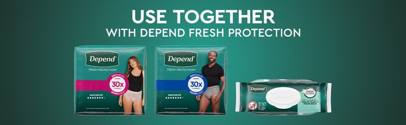 Depend Depend Fresh Protection Adult Diapers, Incontinence Underwear for Men, Disposable, Maximum, Large, Grey, 72 Count (2 Packs of 36), Packaging May Vary