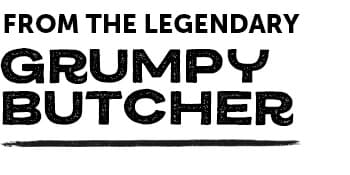 Grumpy Butcher Box Meat Food Gifts – Includes 2 Top Sirloin Steaks (6 oz), 2 Duroc Bone-In Pork Steaks (14 oz) & 2 Large Fully-Cooked Chicken Breasts – Lean Steak & Premium Meat Gift Box