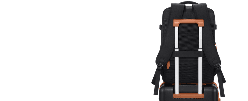 UKEIN Luggage Sets 3 Piece, Carry On Luggage 20In With Spinner Wheels,PC Hardside Suitcase Set with TSA Lock,Durable Carry On Suitcase With Travel Backpack for Men (Black, 3 piece set (20inch))