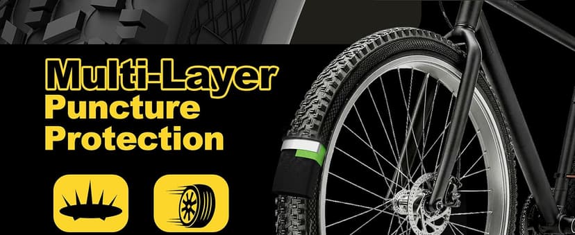 Mountain Bike Tires 24/26x1.95 Inch 2-Pack - Wear-Resistant Foldable Hybrid Tires with 2 Inner Tubes & Levers, Aggressive Tread for Trail, Commuter, Off-Road (24/26x1.95-30TPI)