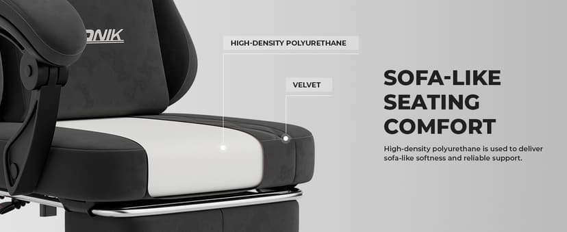 Ergonomic Gaming Chair Video Gamer Chairs Gaming Computer Chairs Gamer Chairs for Adults Massage Lumbar Support Swivel Height Adjustable Headrest Backrest Black