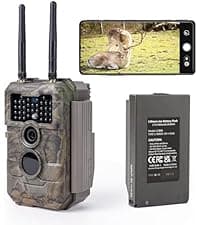 GardePro E6 WiFi Trail Camera (Non-Cellular), Stable WiFi with External Antenna, On-Site App Viewing, 64MP 1296P HD, No-Glow Night Vision, Motion Activated Waterproof Game Camera