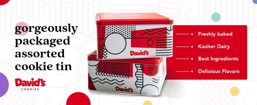 David's Cookies 2lbs Assorted Flavors Fresh Baked Cookies - Handmade and Gourmet Cookies - Delectable and Made with Premium Ingredients - Cookie Gift Basket - Great Gift For All Occasions