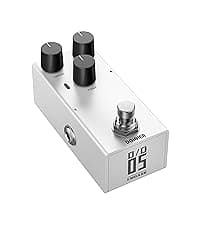 Donner Compressor Pedal for Electric Guitar, DIY Shell, Analog True Bypass Effects Pedal, Vintage Warmth & Studio-Grade Clarity(EMBARK 08)