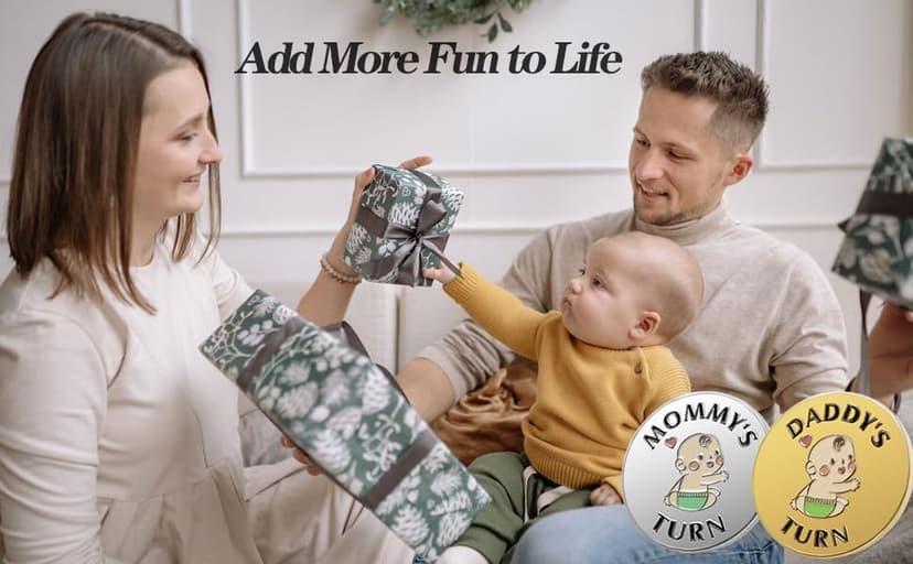 New Parent Decision Coin Funny Pregnancy Gifts for First Time Moms Dads, Cute New Parents Gift Mommy Daddy Couples Gift Ideas, Gag Gift for Baby Shower Birthday Fathers Day