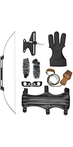 Compound Bow Set for Adults and Beginners, Adjustable 30-55 Lbs Draw Weight, 24"-29.5" Draw Length, up to IBO 310 fps, Archery Bow Set with All Accessories for Hunting Target Shooting Practice
