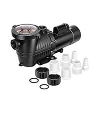 VIVOHOME 2.0HP Pool Pump - 115V/230V Self-Priming Motor - In/Above Ground - 6800GPH Energy Efficient - 1.5", 2", and 1.25"-1.5" Connectors w/Strainer Basket