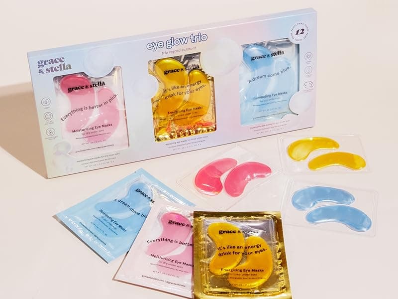 grace & stella Under Eye Patches (12 pairs) Eye Masks for Puffy Eyes and Dark Circles - Birthday Gifts for Women, Bachelorette Party Favors, Bridesmaid, Self Care and Relaxation Gifts for Her - Vegan