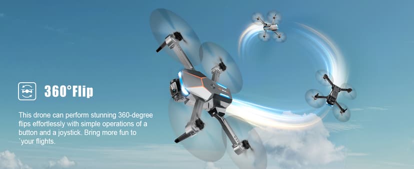 Drone with Camera, 1080P FPV Foldable Drone with Stable Altitude Hold, Gravity Control, Trajectory Flight, 90° Adjustable Lens, One Key Take Off, 2 Batteries, RAGPIP X66 Drone Toy for Kids Adult Beginners