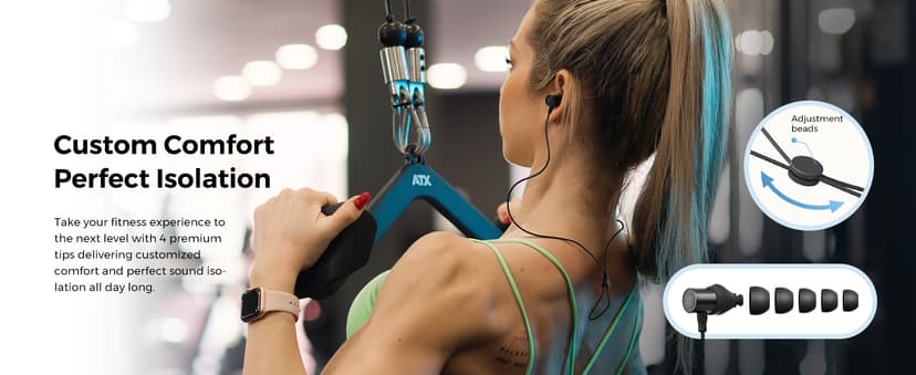 SoundPEATS Q40 HD Sports Neckband Headphones with LDAC Hi-Res Audio & Bluetooth 6.0 Stable Connection, IP67 Waterproof Wireless Earbuds, 20H Playtime for Running Gym, Fast Charge, Dual Pairing